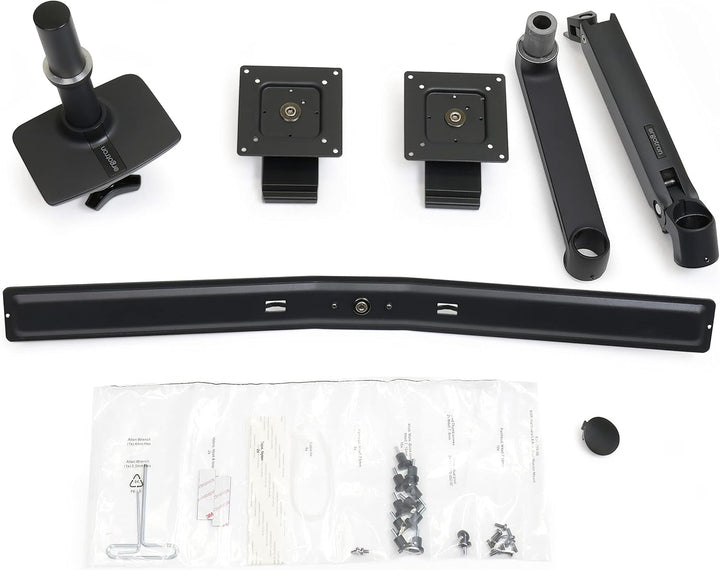 LX Dual Direct Monitor Arm in Schwarz - Monitor Tischhalterung mit patentierter CF-Technologie für 2