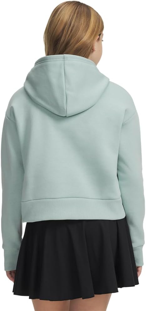 Under Armour Mädchen Rival Fleece Crop Hoodie Kapuzenpullover 68 Emaille Blau / Weiss, 68 Emaille Bl
