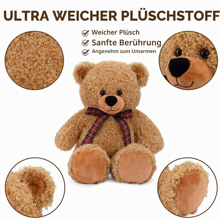 Bebamour Plüsch Bären Spielzeug Stofftierpuppe für Jungen und Mädchen Plüschspielzeug Geburtstagsges