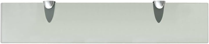 vidaXL Wand Regal Glasregal Glasboden Glasablage Badregal Mattiert 50x10 cm 8 mm Weiss 50 x 10 cm/1,