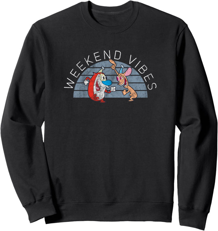Ren and Stimpy Weekend Vibes Dancing Sweatshirt