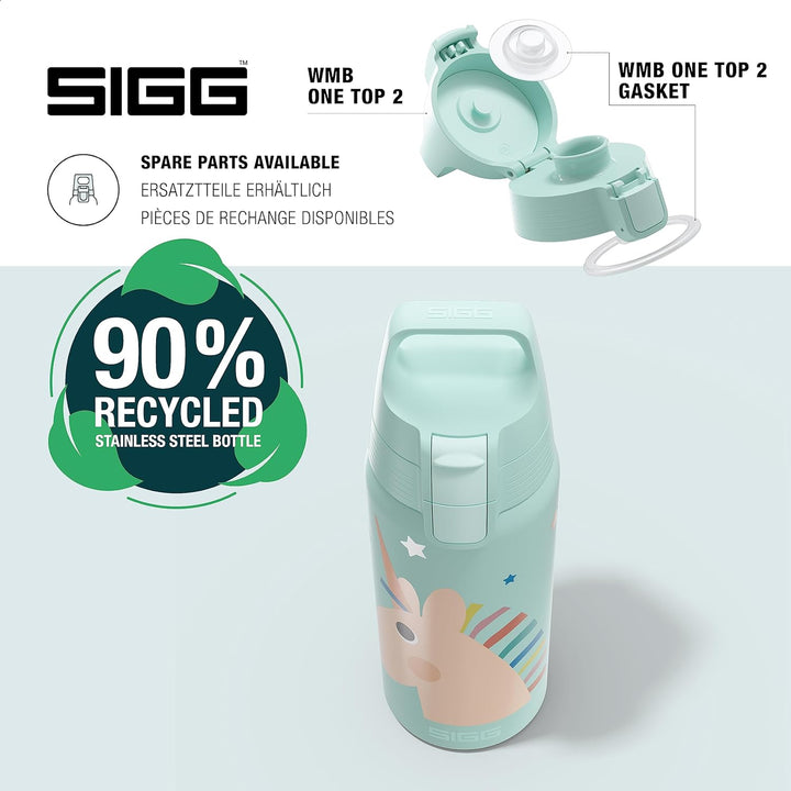 SIGG - Isolierte Trinkflasche Kinder - Shield Therm ONE - Für Kohlensäurehaltige Getränke Geeignet -