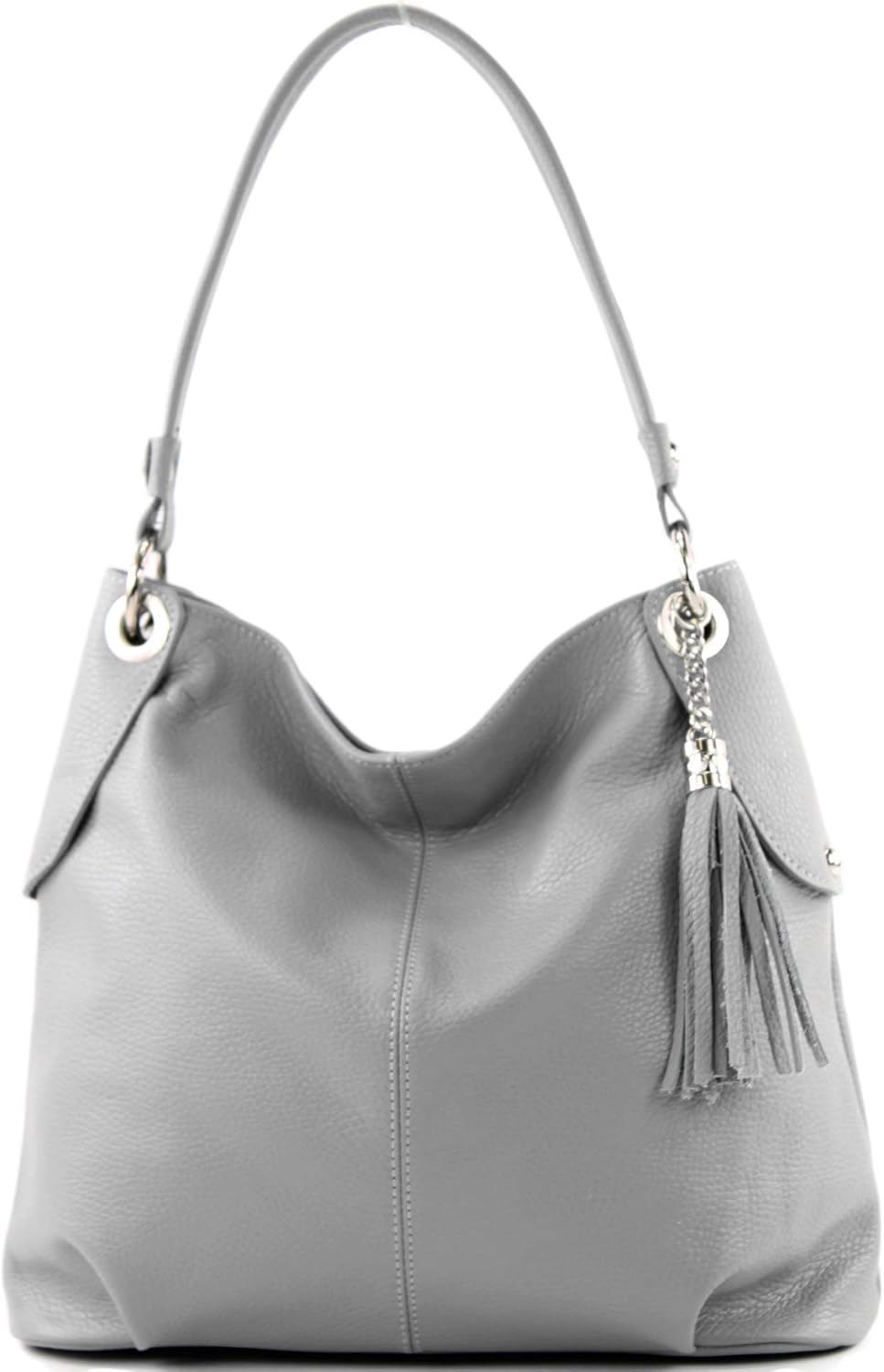 modamoda de - T185 - ital. Damen Schultertasche aus Leder Telegrau, Telegrau