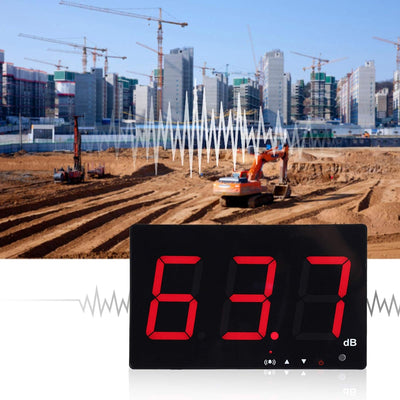 Dezibel Meter digitale Schallpegelmesser Wandmontage Noise Meter Tester Messbereich 30-130dB Genauig