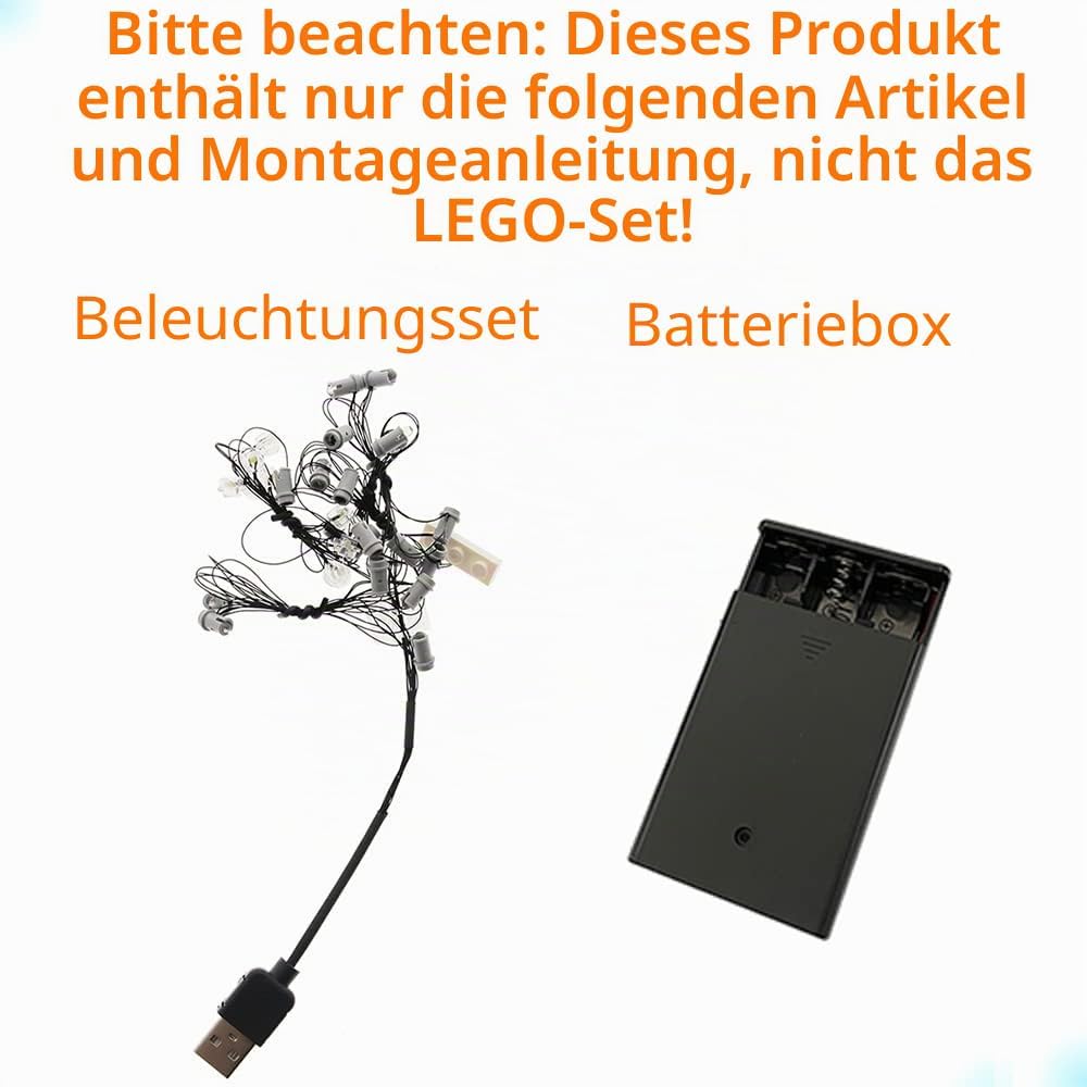 GEAMENT LED Beleuchtungsset für Technic Porsche 911 RSR Rennwagen Building Blocks Modell Kompatibel