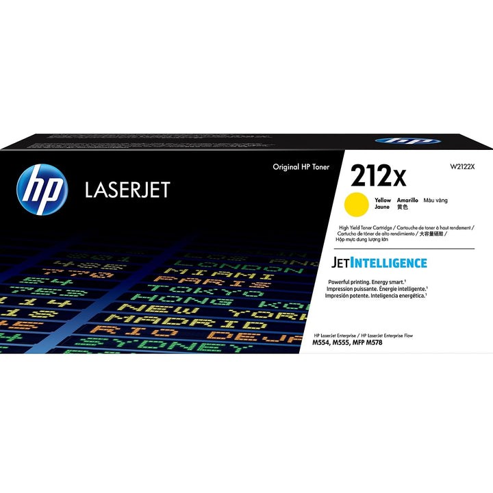 HP 212X (W2122X) Gelb Original Toner mit hoher Reichweite für HP Color LaserJet Enterprise M554, M55
