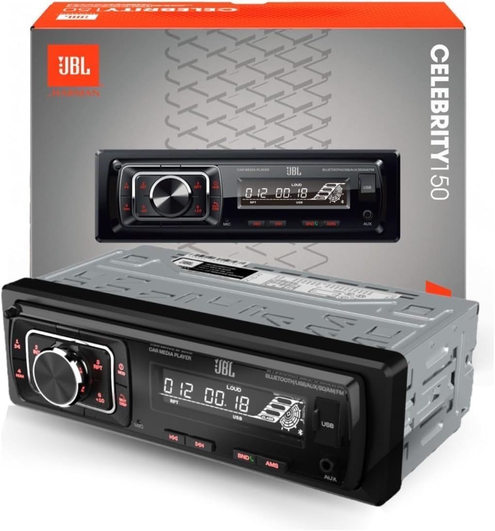 JBL Autoradio Bluetooth Celebrity 150 von Harman Kardon, 1 DIN 4 x 50W AM/FM Radio Mit Bluetooth Str