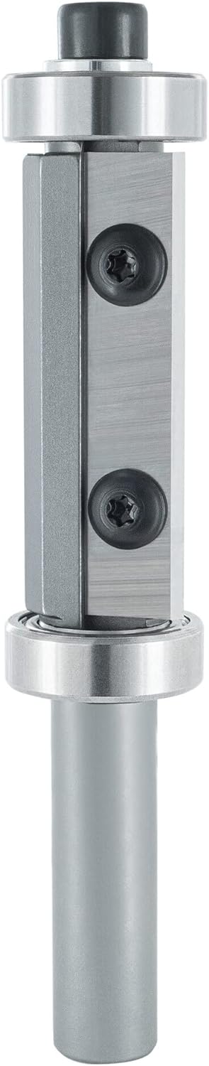 ENT 20422 Wendeplatten Bündigfräser HW, Schaft (S) 12 mm, Durchmesser (D) 22 mm, NL 50 mm, mit Kugel