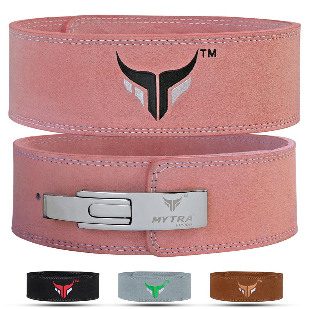 Mytra Fusion L2 Gym Fitness Gewichthebergürtel, Hocken, Kreuzheben Pink