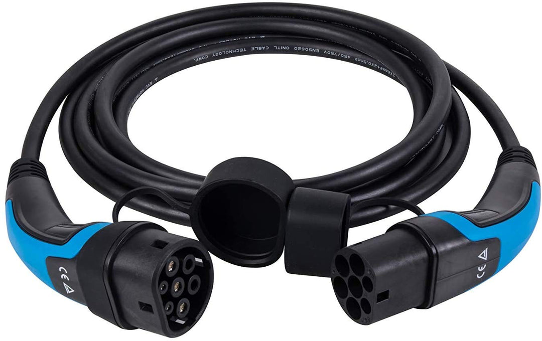 lighteu, DasVolt® EV/Ladekabel für Elektroauto und Hybrid PHEV | Typ 2 bis Typ 2 | 16 Ampere (3,6 kW