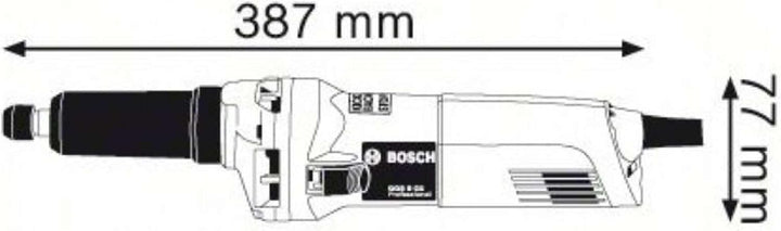Bosch Professional Geradschleifer GGS 8 CE (Leistung 750 Watt, Leerlaufdrehzahl 2.500 – 8.000 min-1,