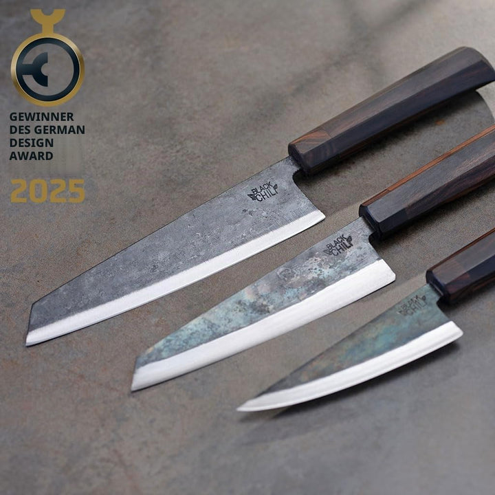 Black Chili MESSER »PIRATENSET« Extrem scharf - Handgeschmiedetes Küchenmesser-Set aus vietnamesisch