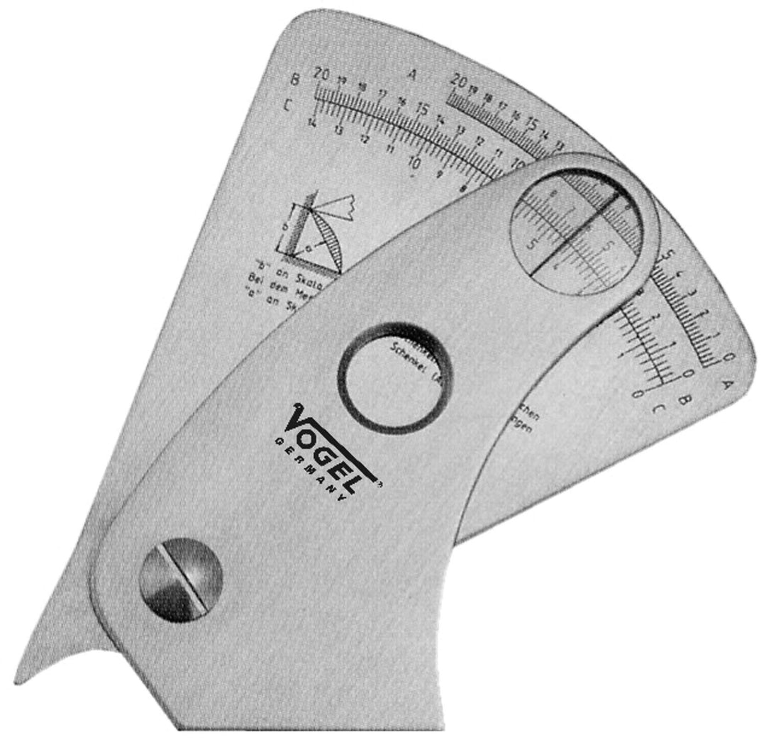 Vogel Germany Schweissnahtleere (Messbereich 0,1 mm, mit Ablesefenster, rostfreier und gehärteter St