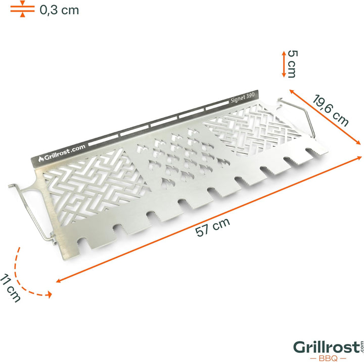Grillrost.com Das Original Edelstahl Warmhalterost Multistation für Broil King - Porta Chef 320 und