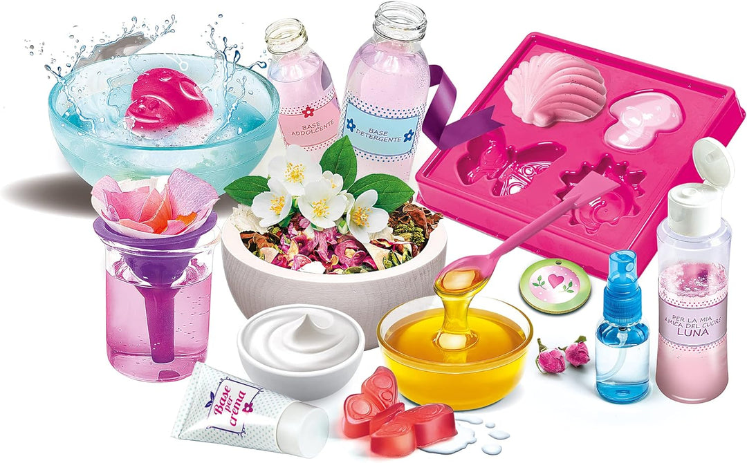 Clementoni Galileo Lab – Mein Kosmetik-Labor, aromatisierte Badesalze, Parfüms, Seifen & Cremes, Spi