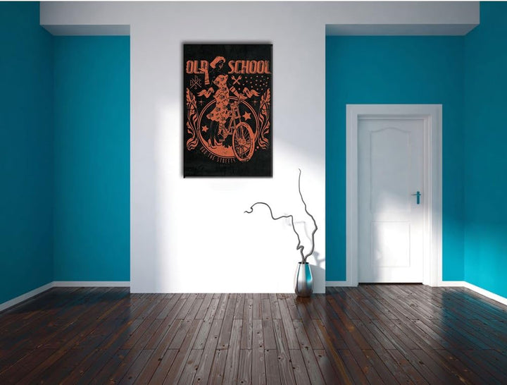 Dark Normal people are weird black Bild auf Leinwand, XXL riesige Bilder fertig gerahmt mit Keilrahm