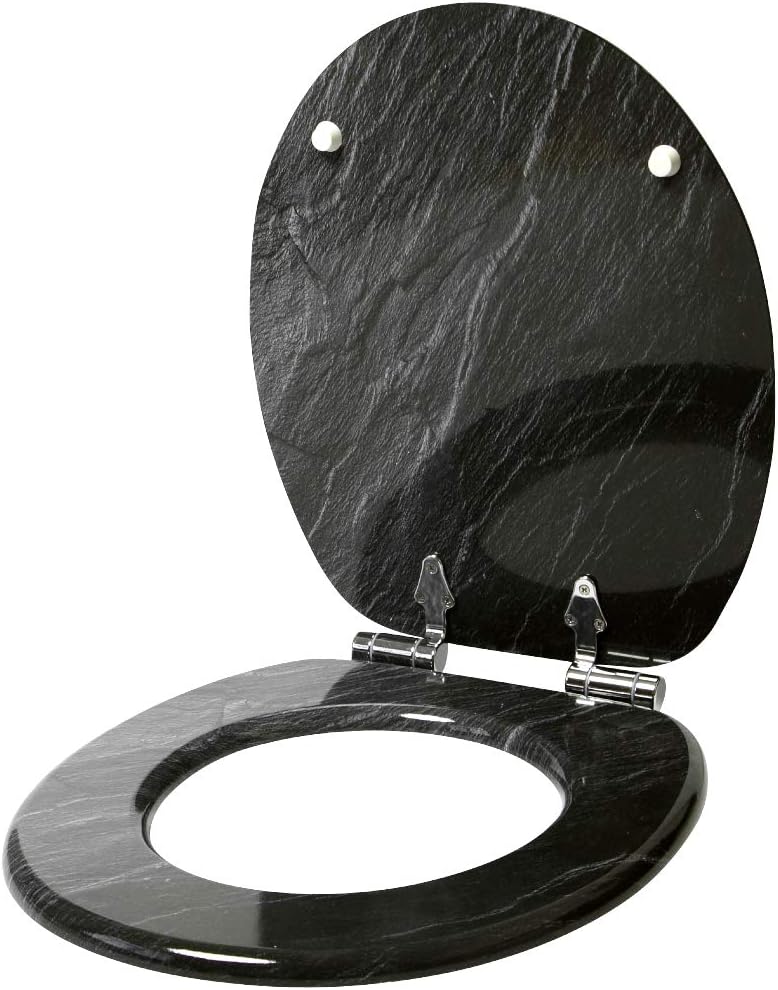 Sanilo WC Sitz, viele schöne schwarze Toilettendeckel zur Auswahl, hochwertige und stabile Qualität