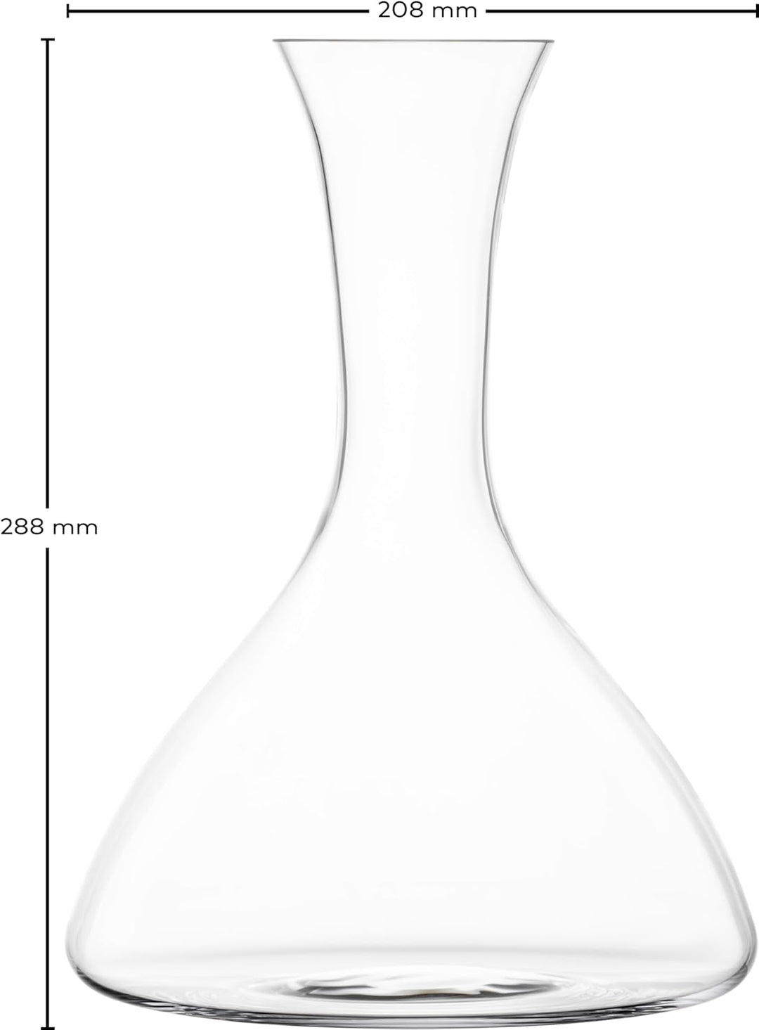 Zwiesel Glas Dekanter Vivid Senses, handgefertigte vielseitig einsetzbare Glas-Karaffe, robustes Tri