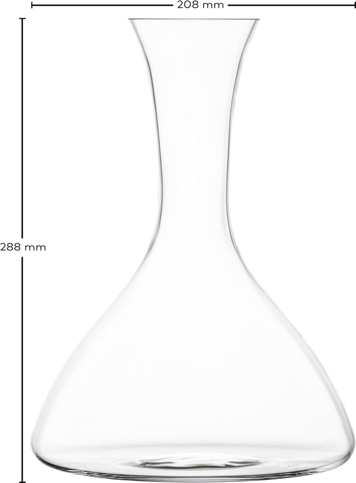 Zwiesel Glas Dekanter Vivid Senses, handgefertigte vielseitig einsetzbare Glas-Karaffe, robustes Tri