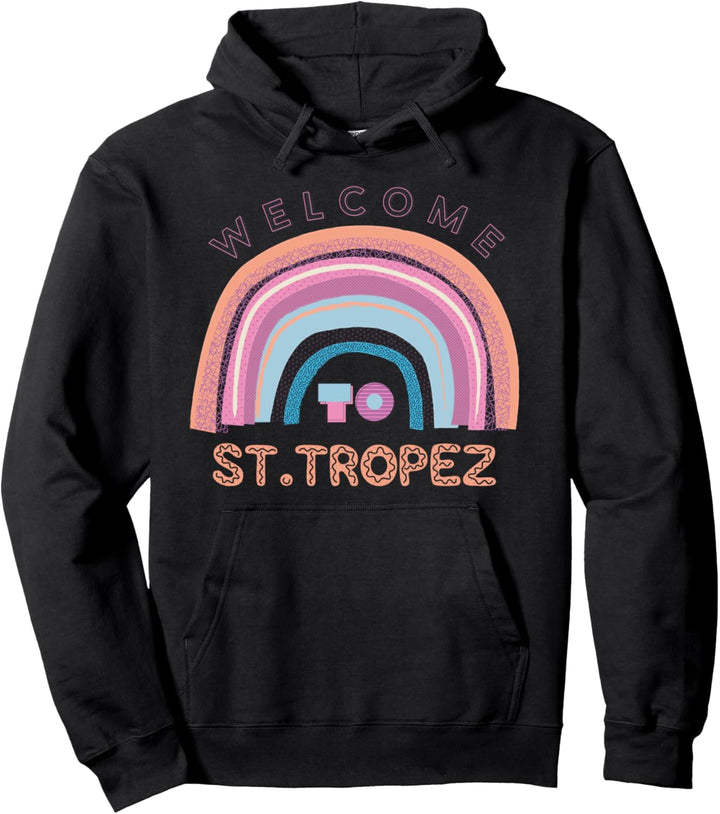 Saint Tropez Beach Regenbogen Boho Hippie-Party Damen Herren Pullover Hoodie