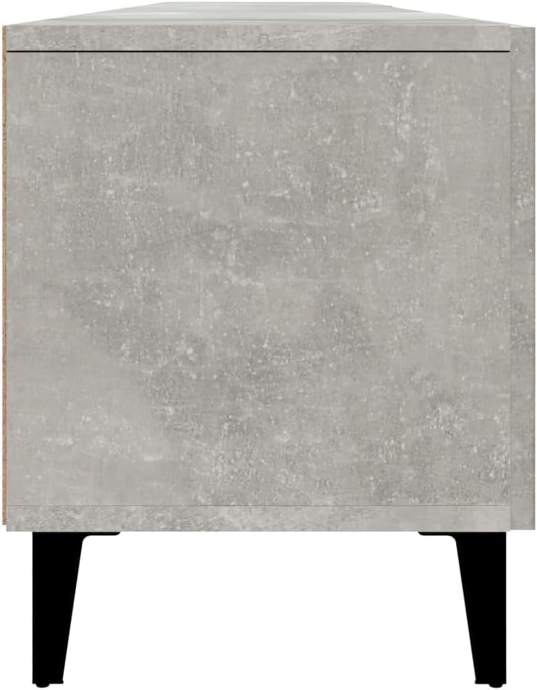 vidaXL TV-Schrank Betongrau 180x31,5x40 cm Holzwerkstoff, Betongrau