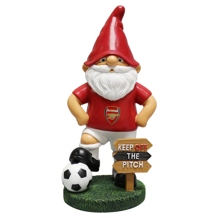 FOCO EPL Arsenal Football Premier League Championship Keep Off The Pitch Gartenzwerg Ornament für dr