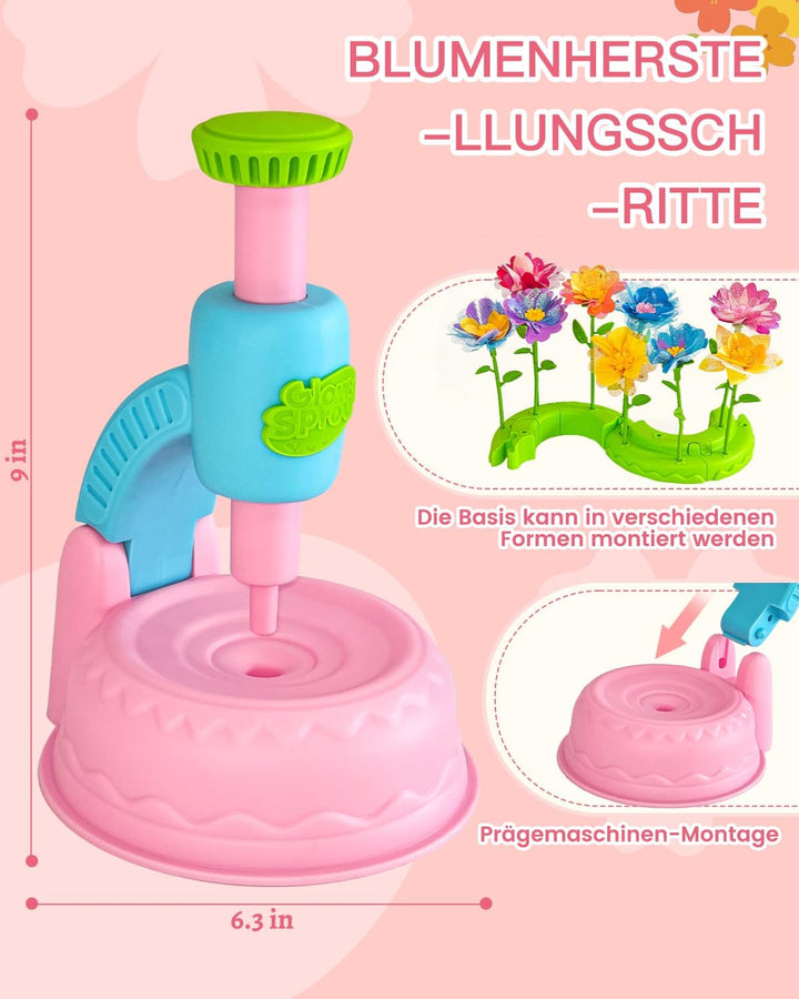 Glowsprout DIY Blumenbastelset für Kinder von 3 bis 12 Jahren - Zubehör schöne Stoffblumensträusse b