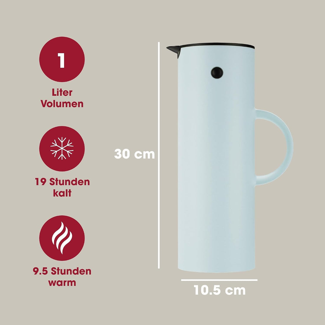 Stelton - EM77 Vacuum Jug 1 L - Soft Ice Blue