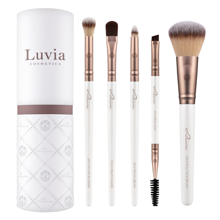 Make-Up Pinselset Luvia, Daily Selection Brush Set, Puder, Augenbrauen Und Augenpinsel Im Set, 5 Veg