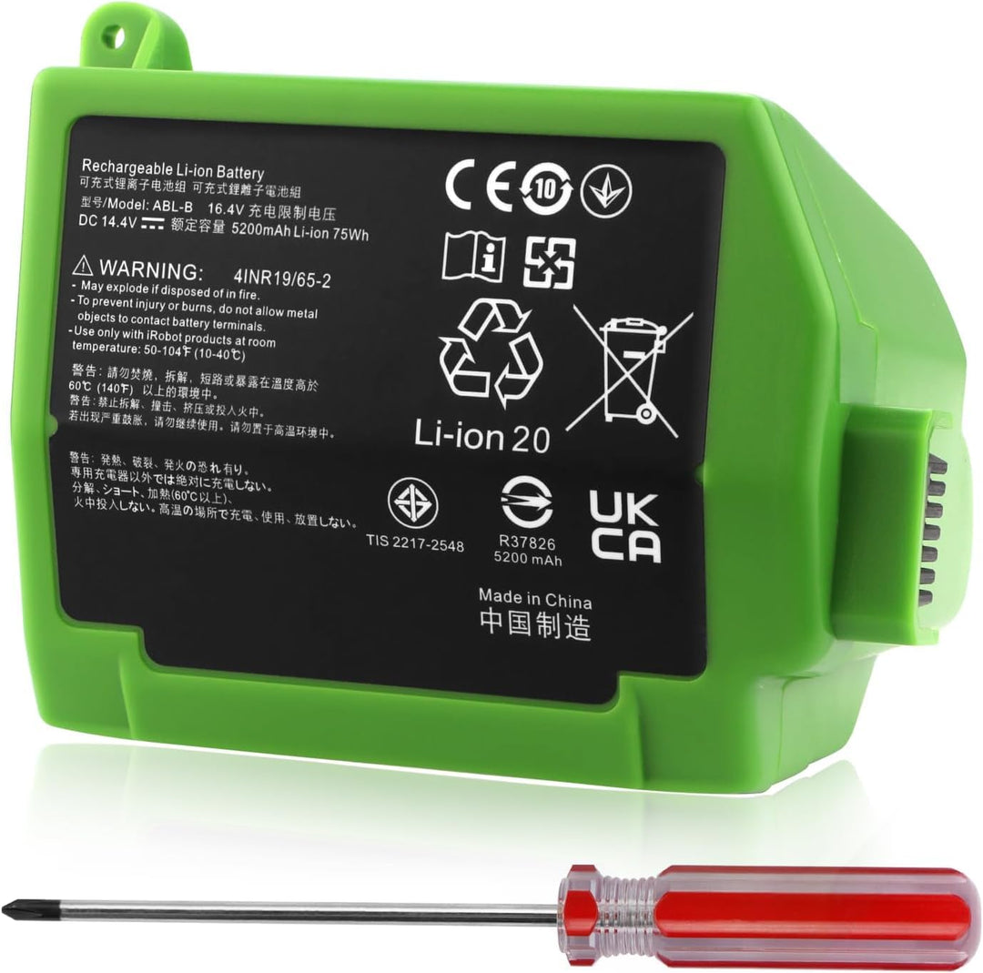 K KYUER Rechargeable ABL-B Saugroboter Akku für iRobot Roomba S9 9150 9550 S9550 S9+ S9 Plus S955020