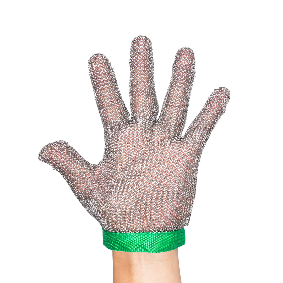 ThreeH Schnittschutzhandschuhe 304L Edelstahlgewebe Küchenmetzger arbeitet schneiden Schutzhandschuh