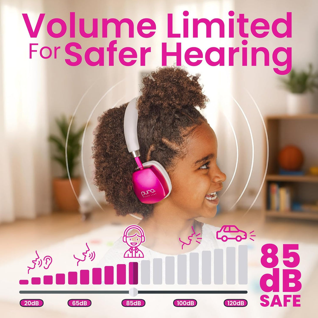 Puro Sound Labs PuroQuiet Plus Lautstärkebegrenzte On-Ear Active Noise Cancelling Bluetooth Kopfhöre