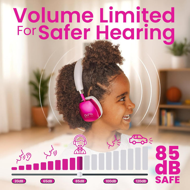 Puro Sound Labs PuroQuiet Plus Lautstärkebegrenzte On-Ear Active Noise Cancelling Bluetooth Kopfhöre