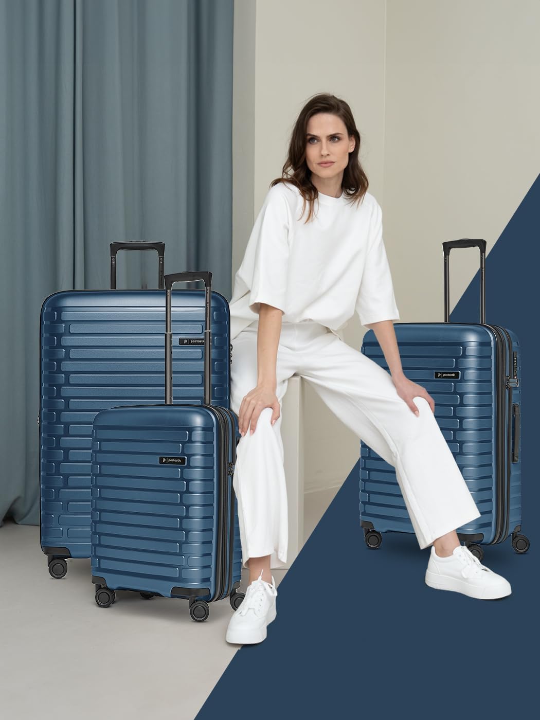 Hartschalen Koffer-Set 3-teilig | hochwertiges Polypropylen Material | mit Dehnfalte erweiterbar um