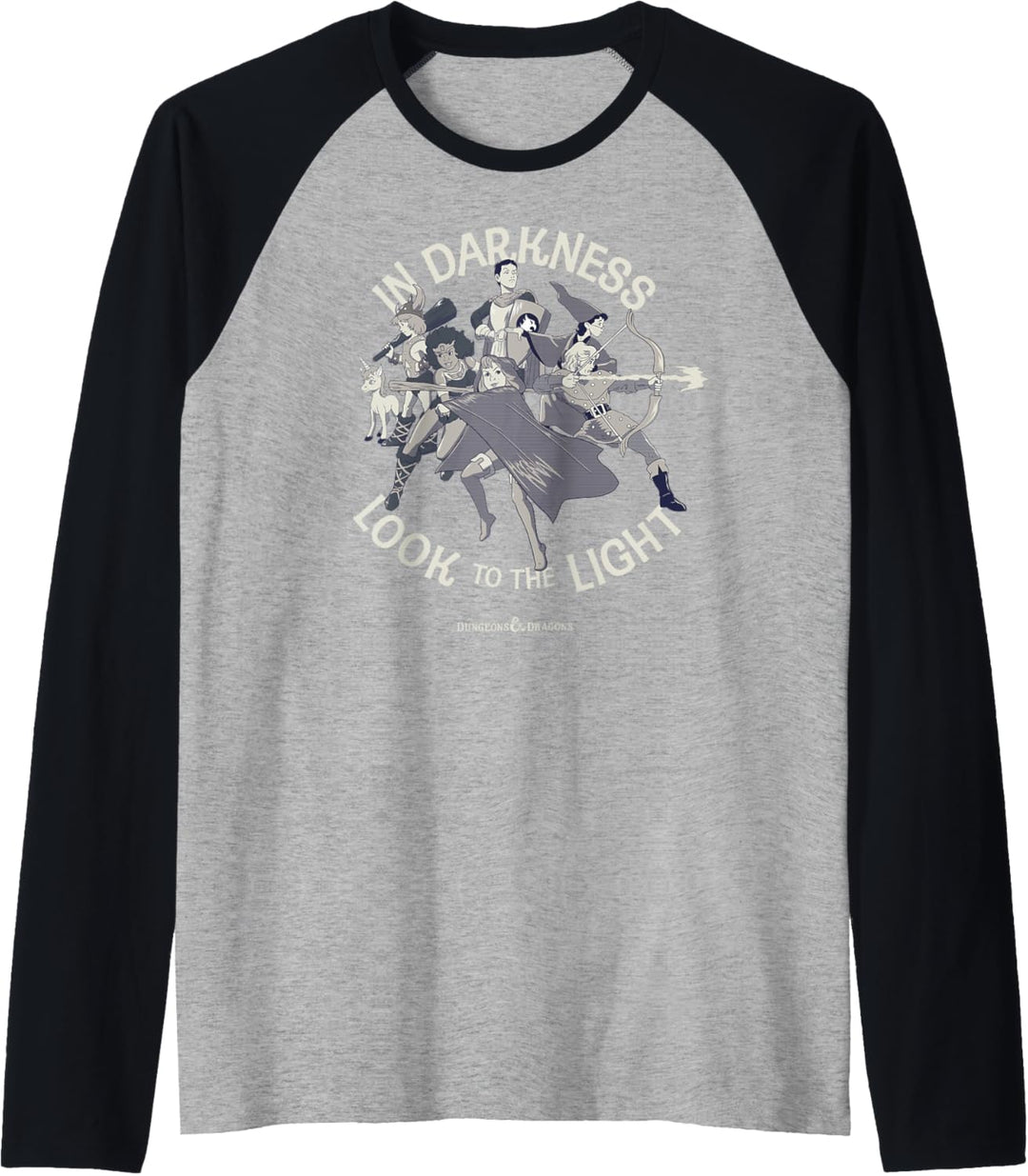 Dungeons & Dragons In Darkness Look To The Light Raglan