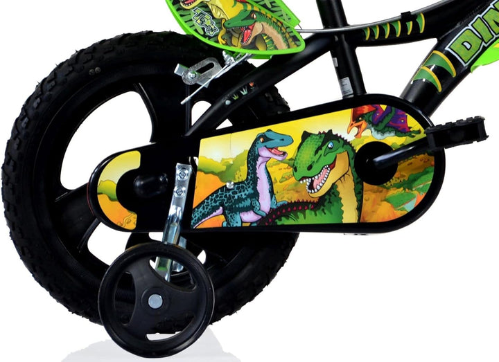 Dinosaurier Kinderfahrrad Dino- Trex Jungenfahrrad | TÜV geprüft | Original | Kinderrad mit Stützräd