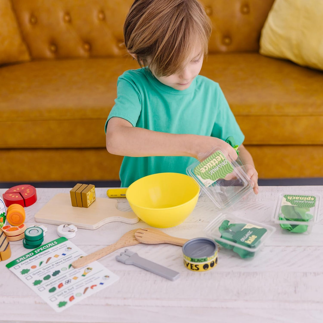 Melissa & Doug Set zum Schneiden und Mischen von Salat
