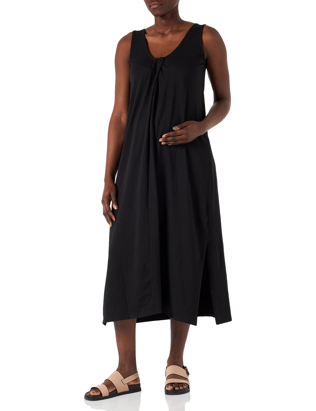 Supermom Damen Dress Sleeveless Vetiver Kleid 38 Black - P090, 38 Black - P090