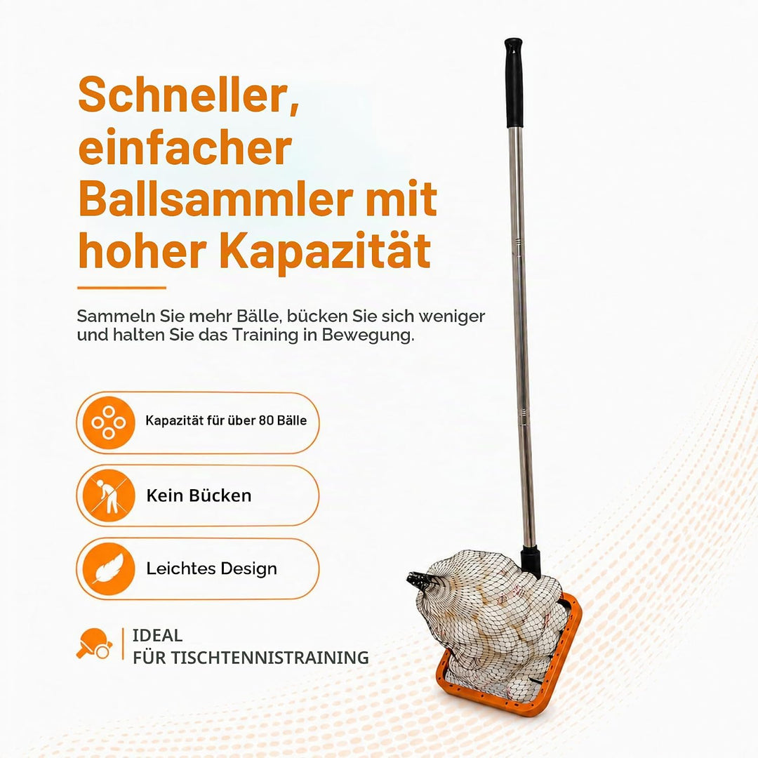 PICK 'N GO Tragbarer Ballpicker für Tischtennis, Ping Pong