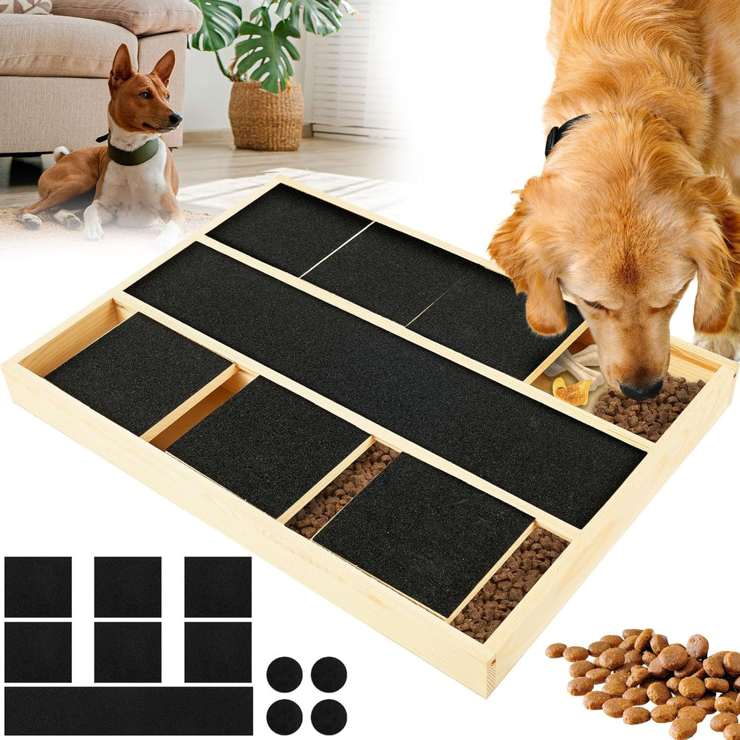 Kratzbrett für Hunde mit Leckerli Box,rutschfest Krallenschleifer für Hunde mit Snack-Box,von Hausti