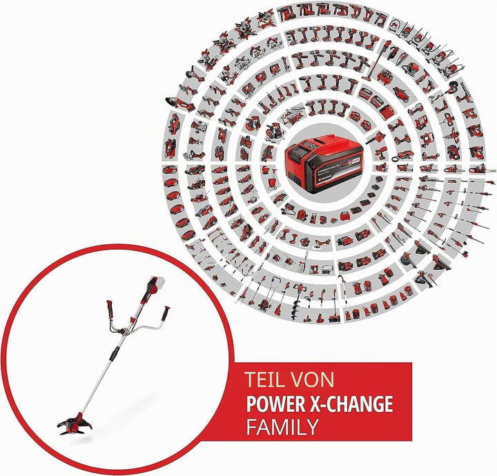 Einhell Akku-Sense Agillo 36/255 BL Power X-Change (Li-Ion, 2 x 18 V, Brushless Front-Motor, elektro