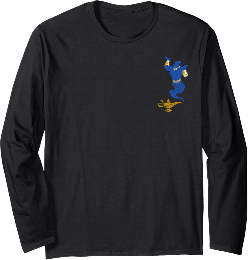 Disney Aladdin Genie Coming Out Of Lamp Pocket Langarmshirt