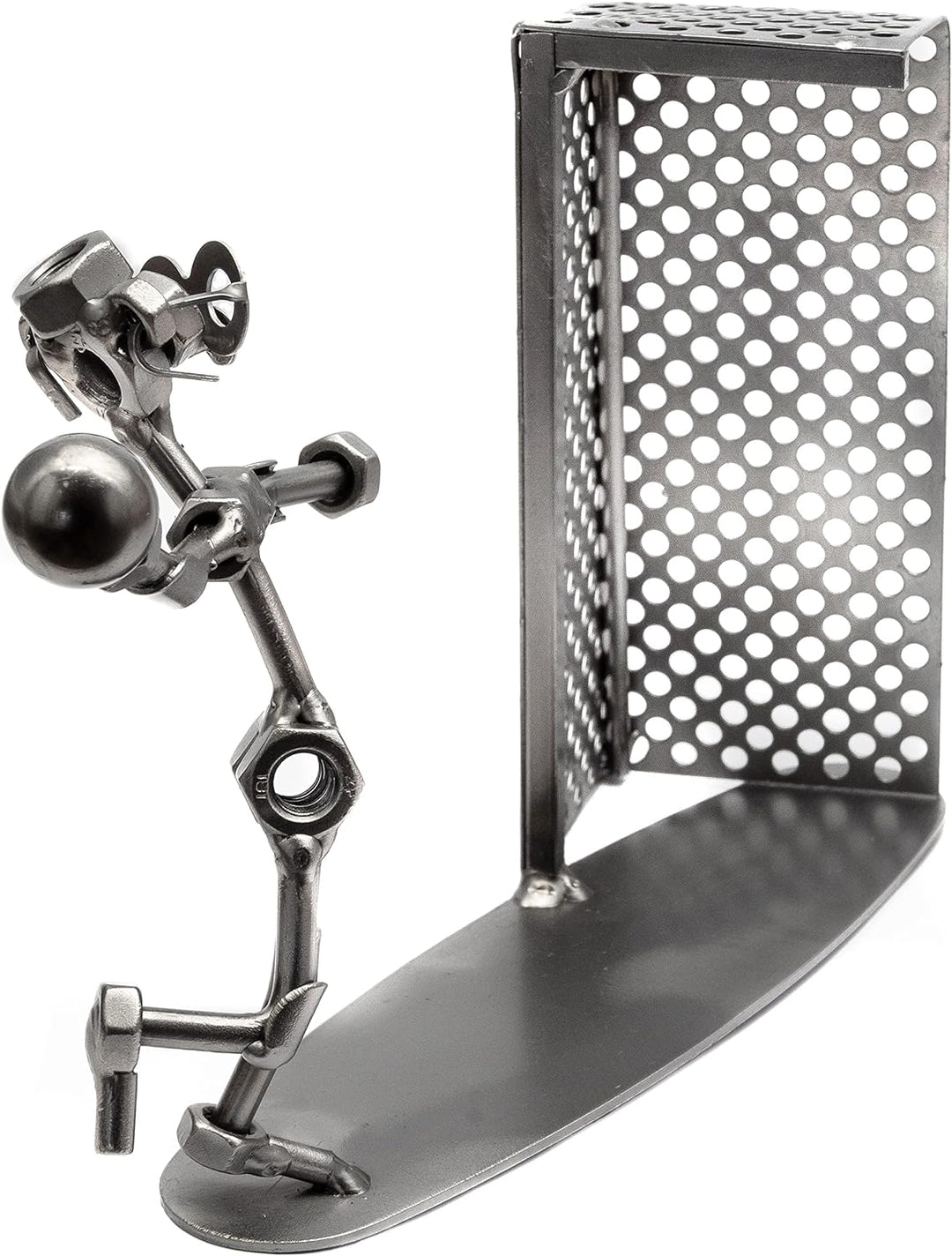 STEEMO Schraubenmännchen Handball Geschenk Metall-Kunst Deko 25x7x16 cm