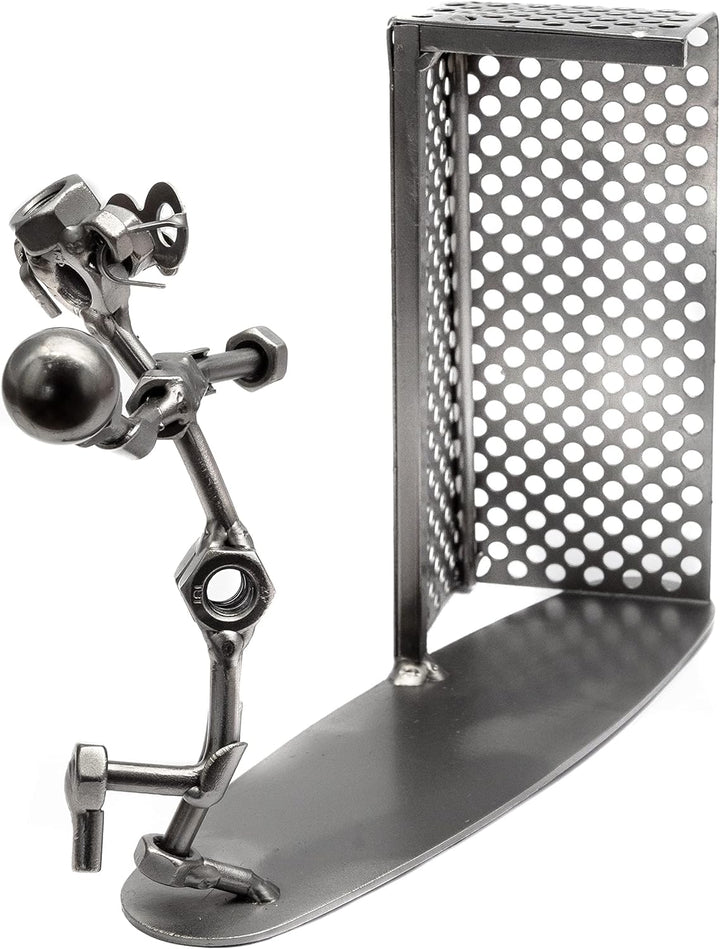 STEEMO Schraubenmännchen Handball Geschenk Metall-Kunst Deko 25x7x16 cm