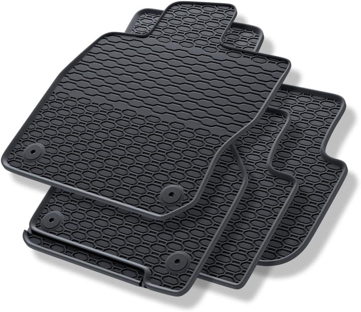 Mossa - Gummifussmatten Auto kompatibel mit Cupra Leon eTSI MHEV Sportstourer (2020- ) schwarz Gummi
