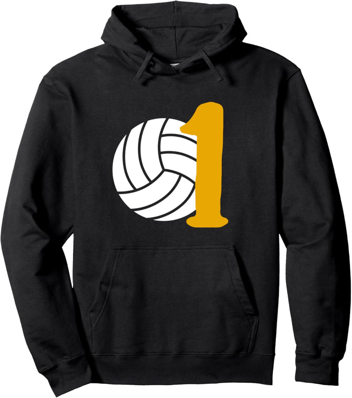 Lustiger Volleyballspieler zum 1. Geburtstag Pullover Hoodie