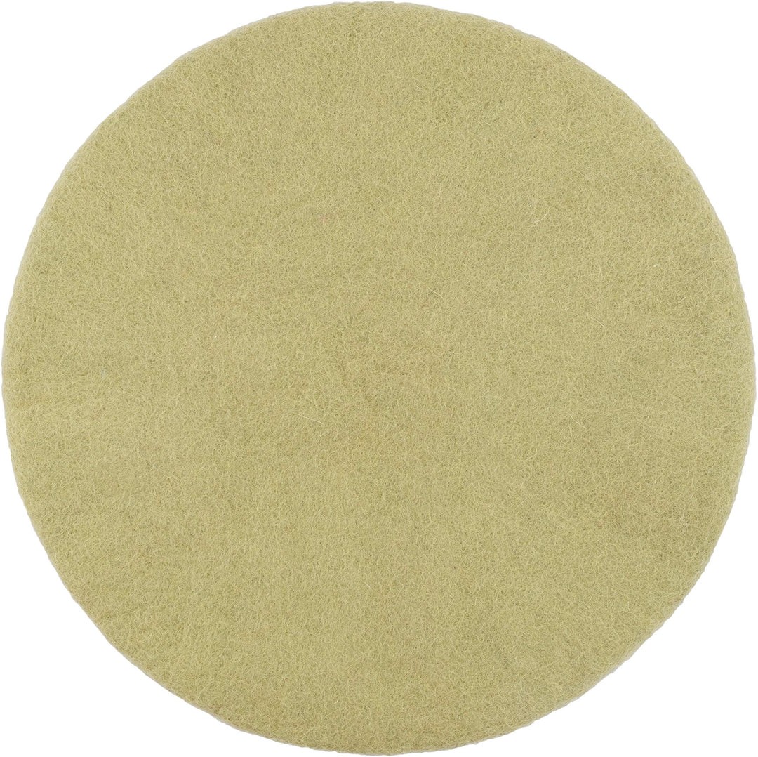 myfelt Flache Filz-Sitzauflage/Stuhlauflage - Pitt - rund, 36 cm, Hellgrün, Hellgrün
