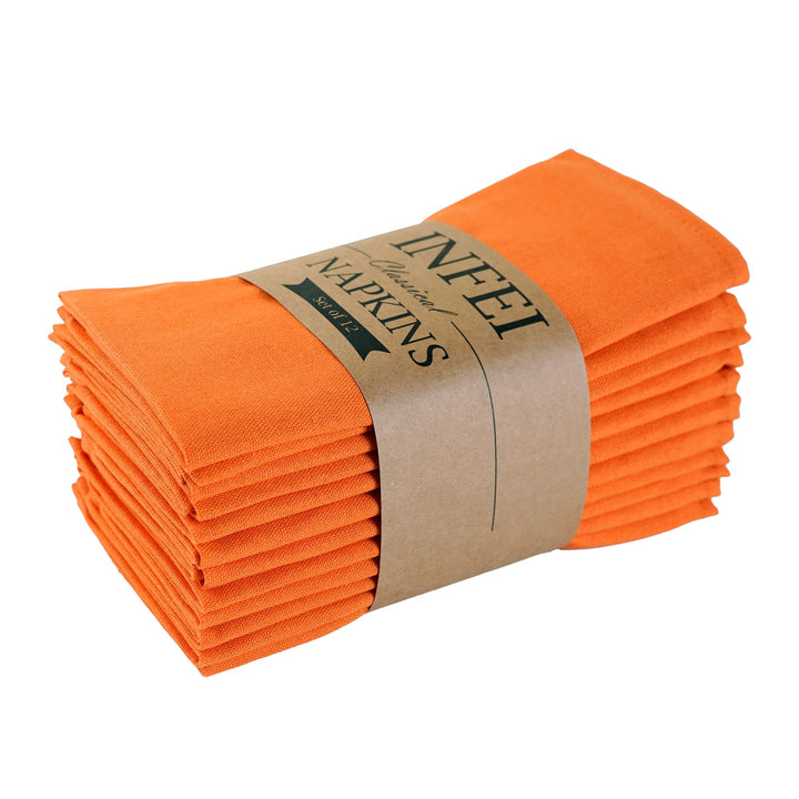 weich Polyester -Leinen gemischt Abendessen Cloth Servietten, 12 Stück (40 x 40 cm), für Veranstaltu
