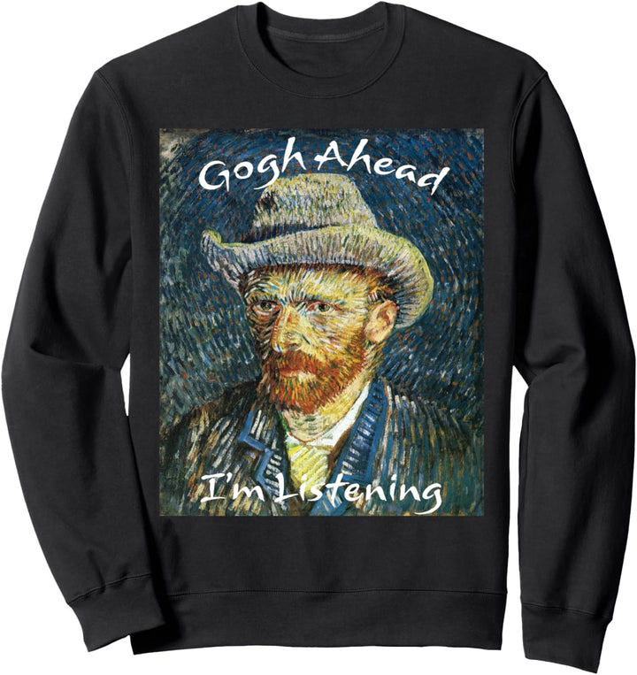 Vincent van Gogh Ear Funny Art Joke Sweatshirt