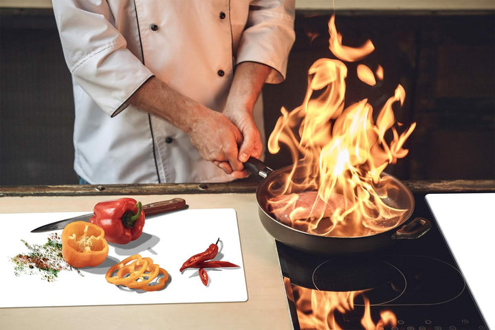 Kochplattenabdeckung Stove Cover und Schneideplatten SINGLE mit 60 x 52 cm und DOUBLE - zwei Bretter
